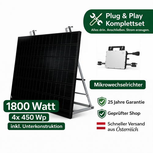 Premium Balkonkraftwerk XXL Komplettset (1800W)