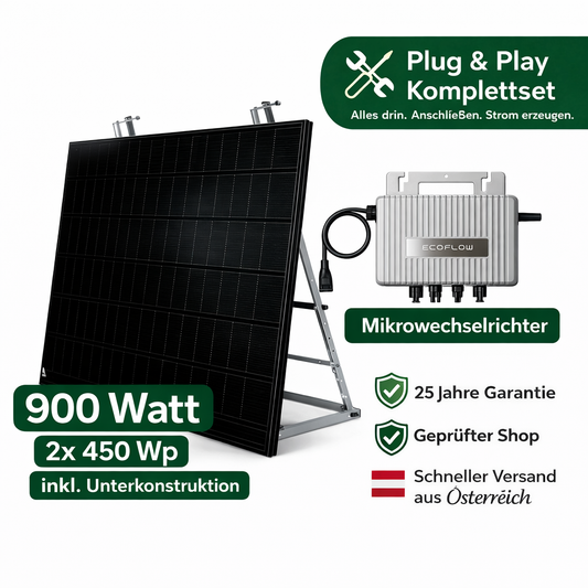 Premium Balkonkraftwerk XL Komplettset (900W)