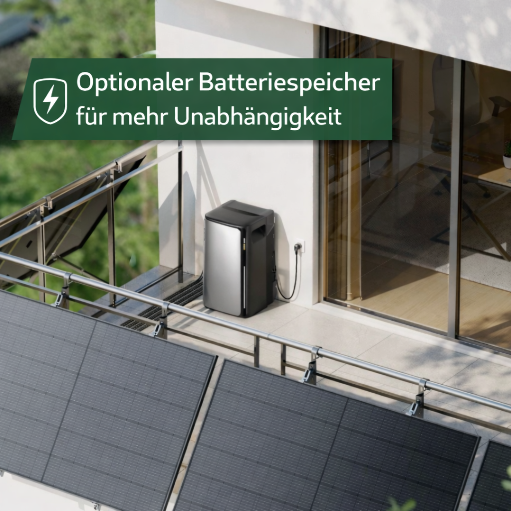 Premium Balkonkraftwerk XL Komplettset (900W)